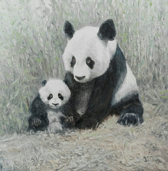 maman panda et son petit