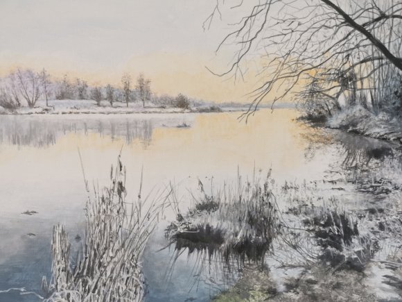 JJ CURT étang et neige