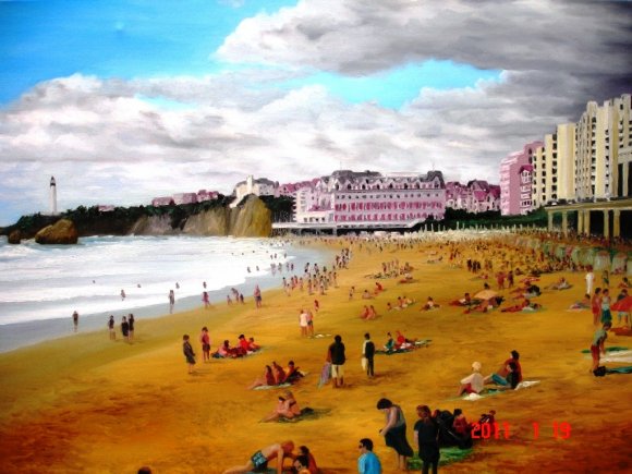 la plage de biarritz