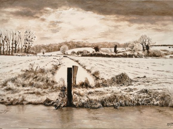 un lievre  en hiver  8P