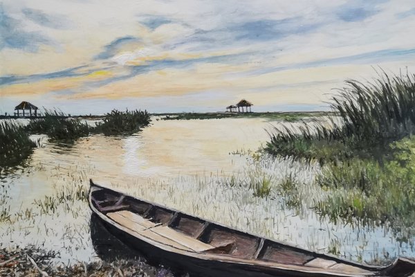 Une barque à Arcachon 