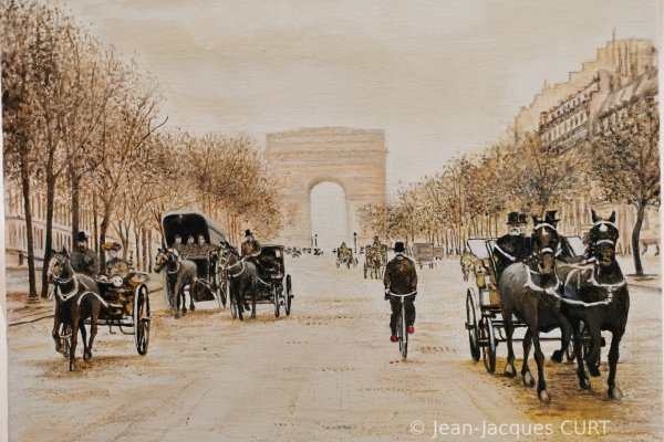 Les Champs Elysées en 1900